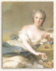 Anne Henriette of France represented as Flora